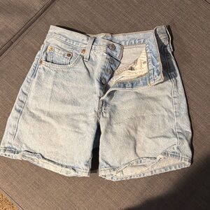 Levi's Classic Light Blue Denim Shorts